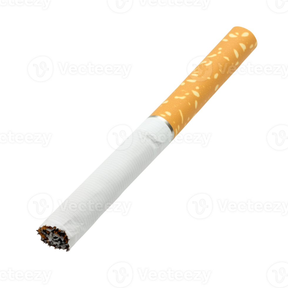 A Single Cigarette Isolated On Black Background png