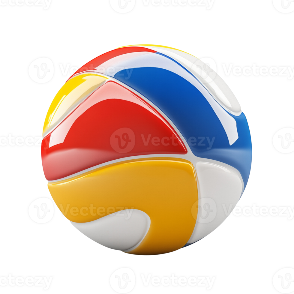 Colorful glossy sphere design abstract art png