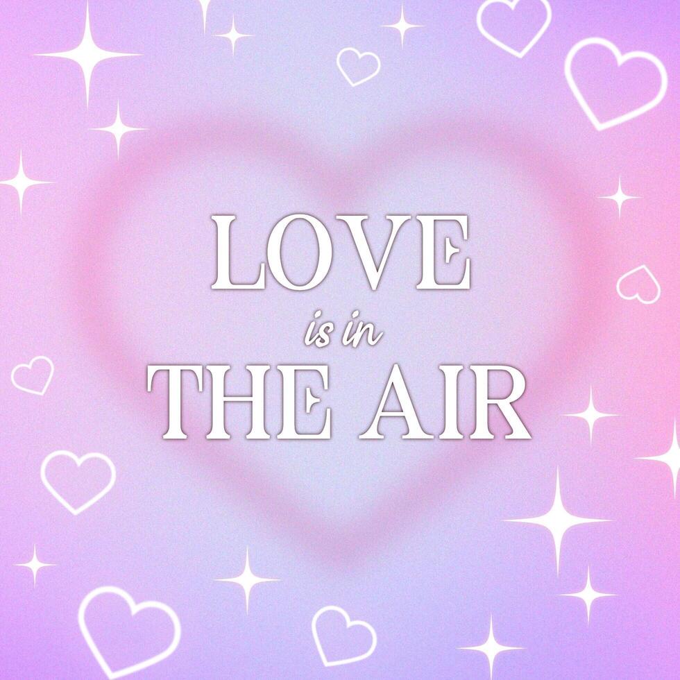 Dreamy Pink and Purple Valentine Instagram Post template