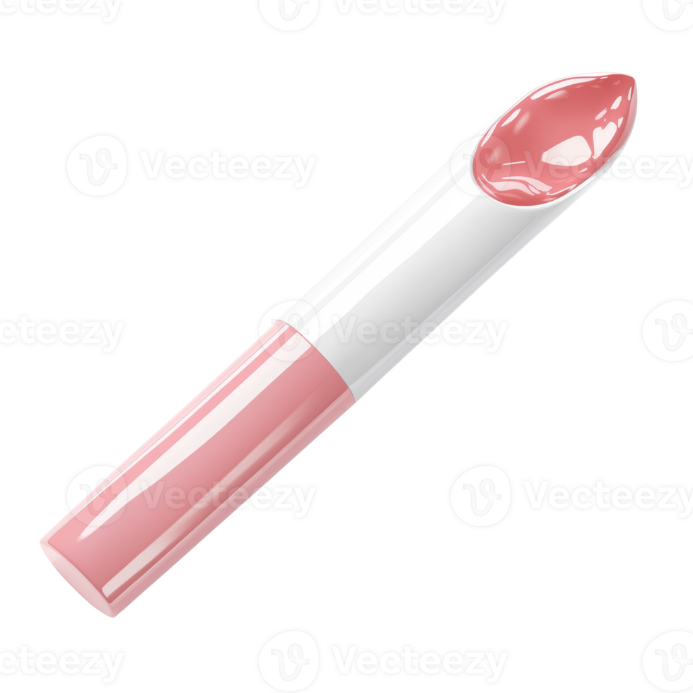 Pink Lip Gloss in Modern Sleek Packaging Design png