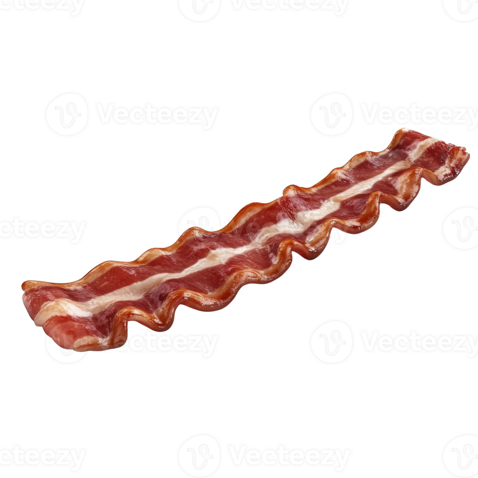 A Single Crispy Strip Of Cooked Bacon png