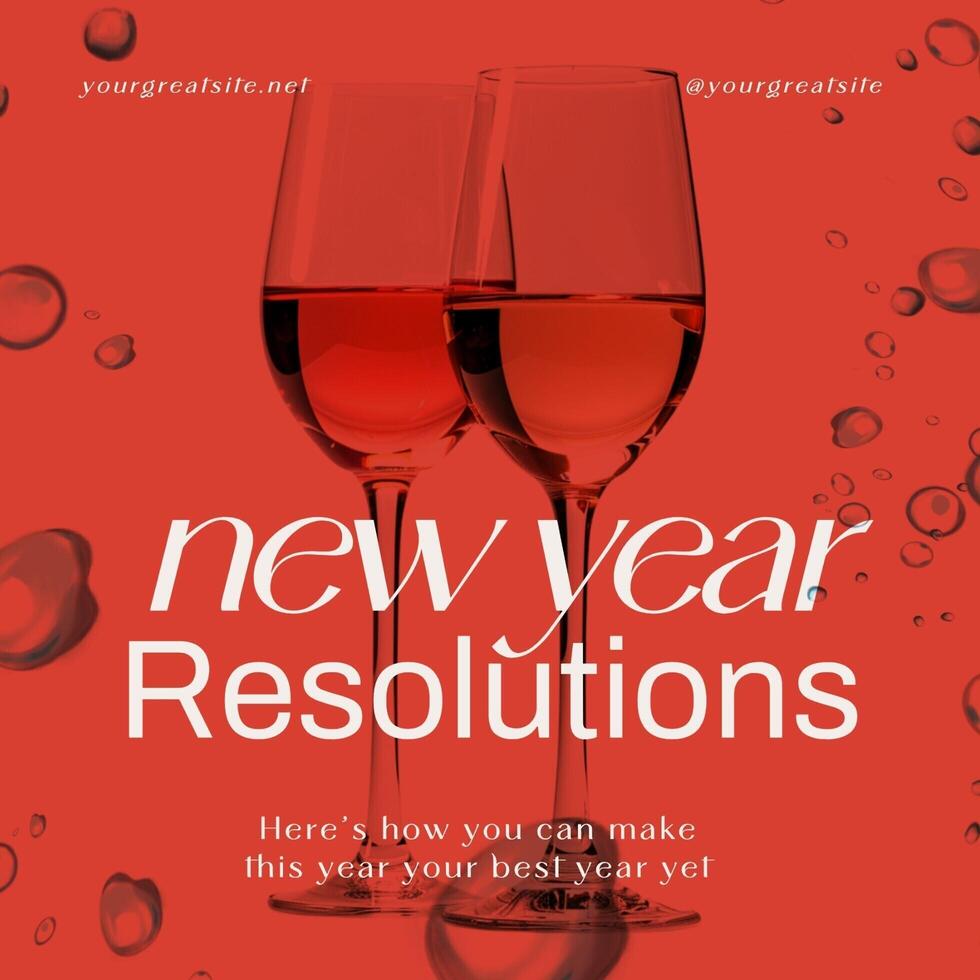 new year resolutions for instagram slider social media template