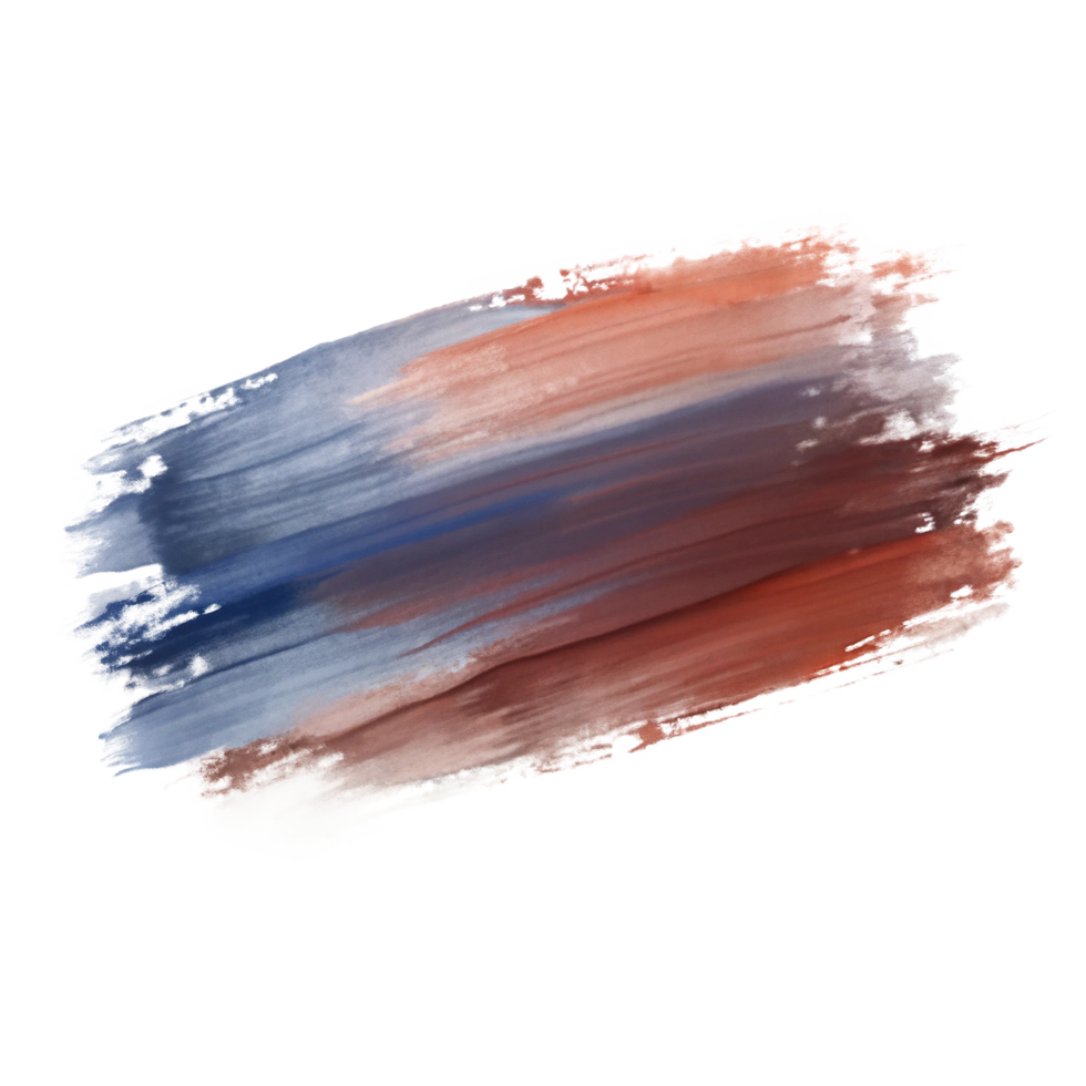 Abstract Painting of Blue and Brown Hues with Brush Strokes png