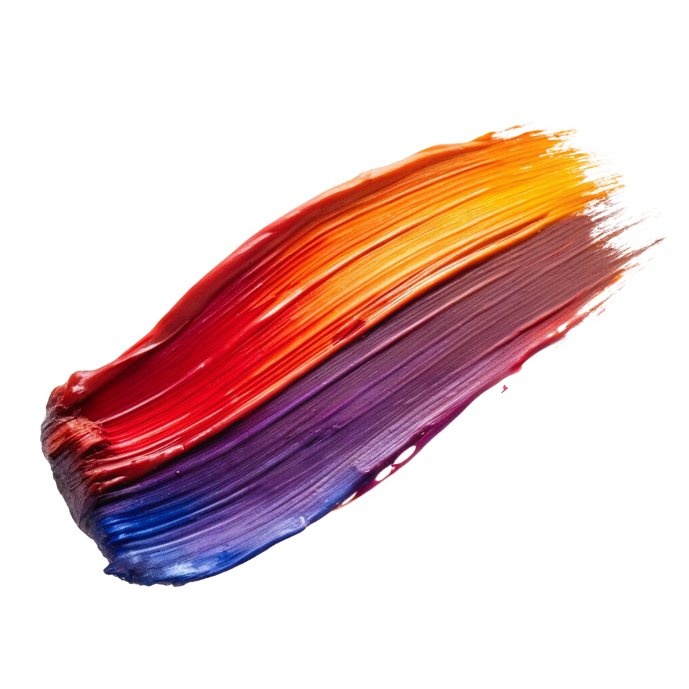 Vibrant Colorful Abstract Paint Swirl Artistic Brush Stroke Texture Background Image png