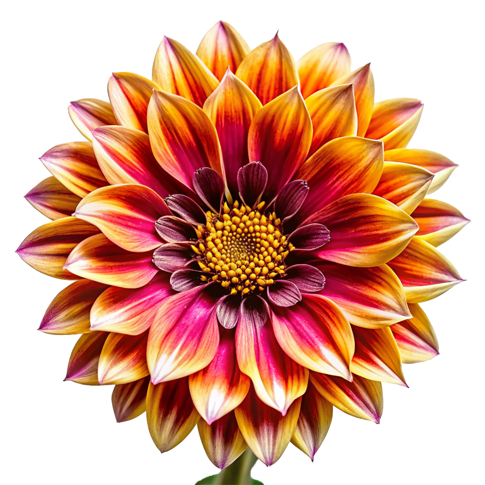 Vibrant Red and Orange Gazania Flower Blossom Close Up Detailed Macro Photography png