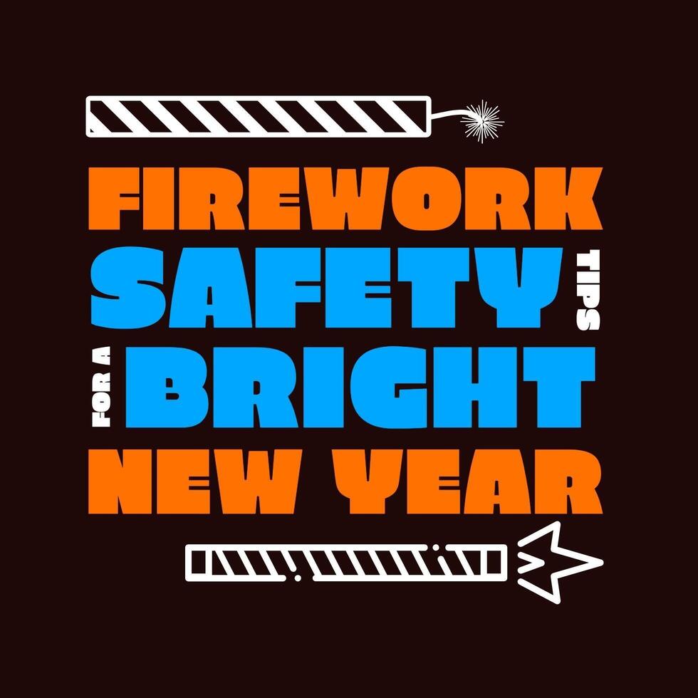 Minimalist Firework Safety Infographic Instagram Post template