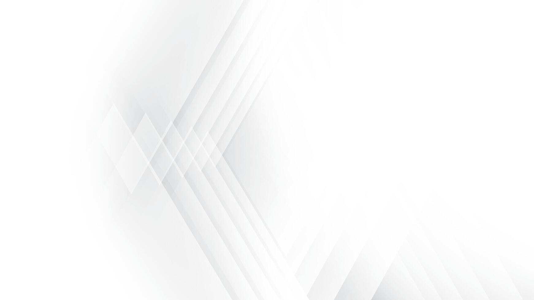 Abstract white and gray color, modern design stripes background with geometric rhombus shape. vector