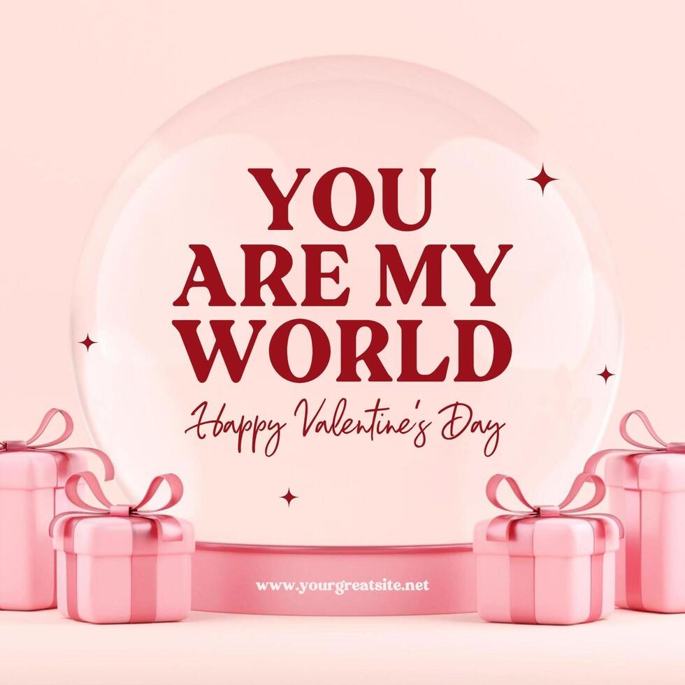 Valentine Season Greeting Instagram Post template