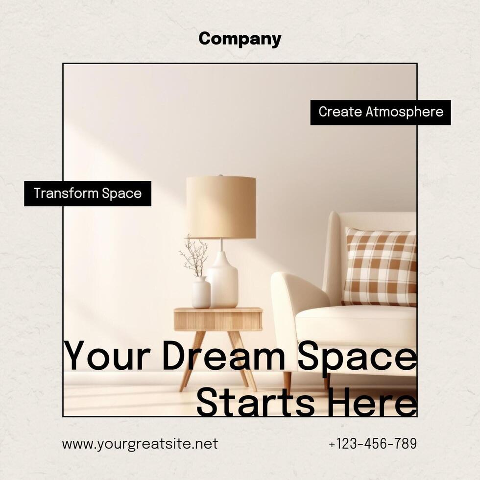 Your Dream Space Start Instagram Post template