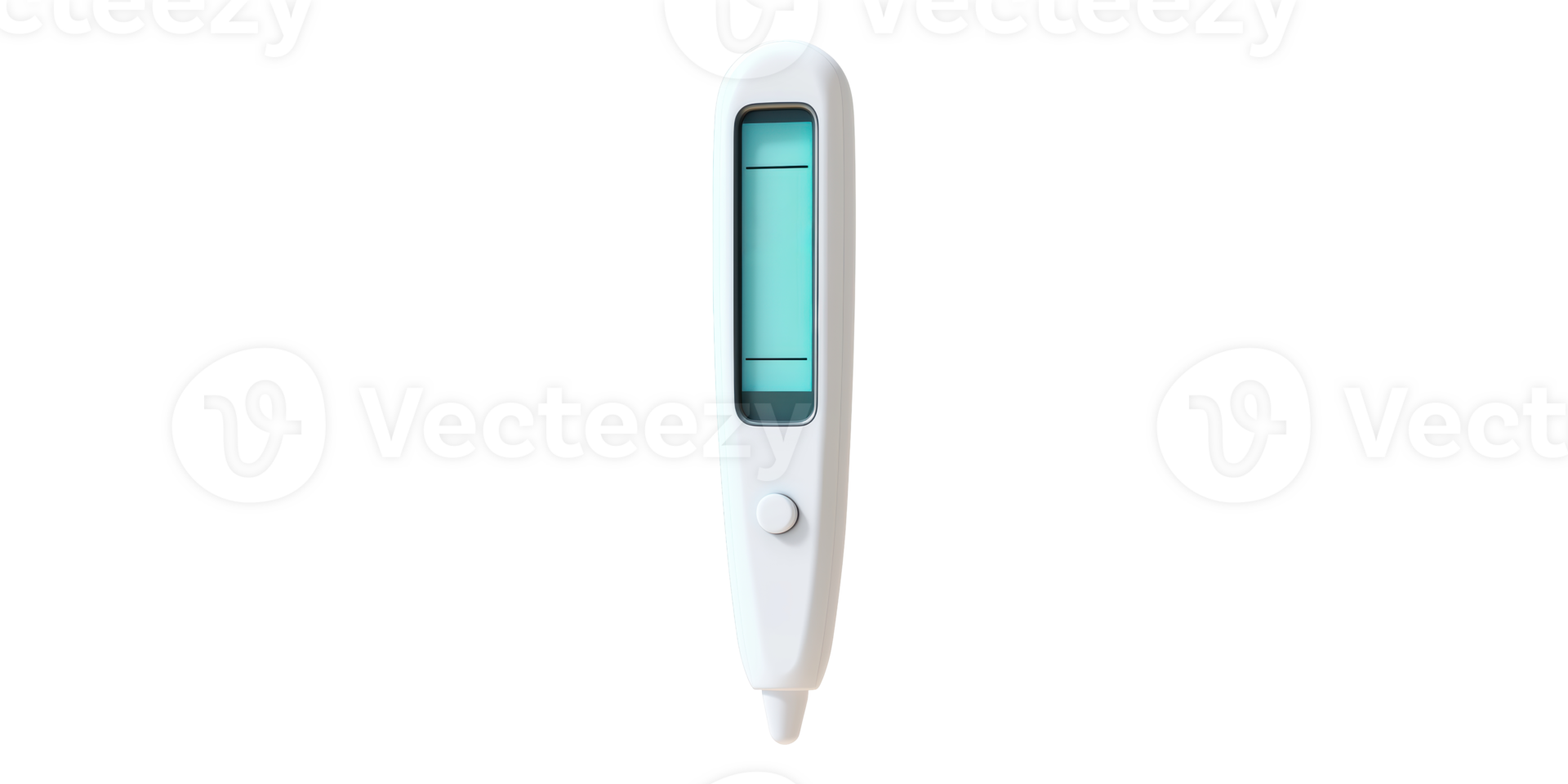 Digital thermometer with temperature display isolated on transparent background png
