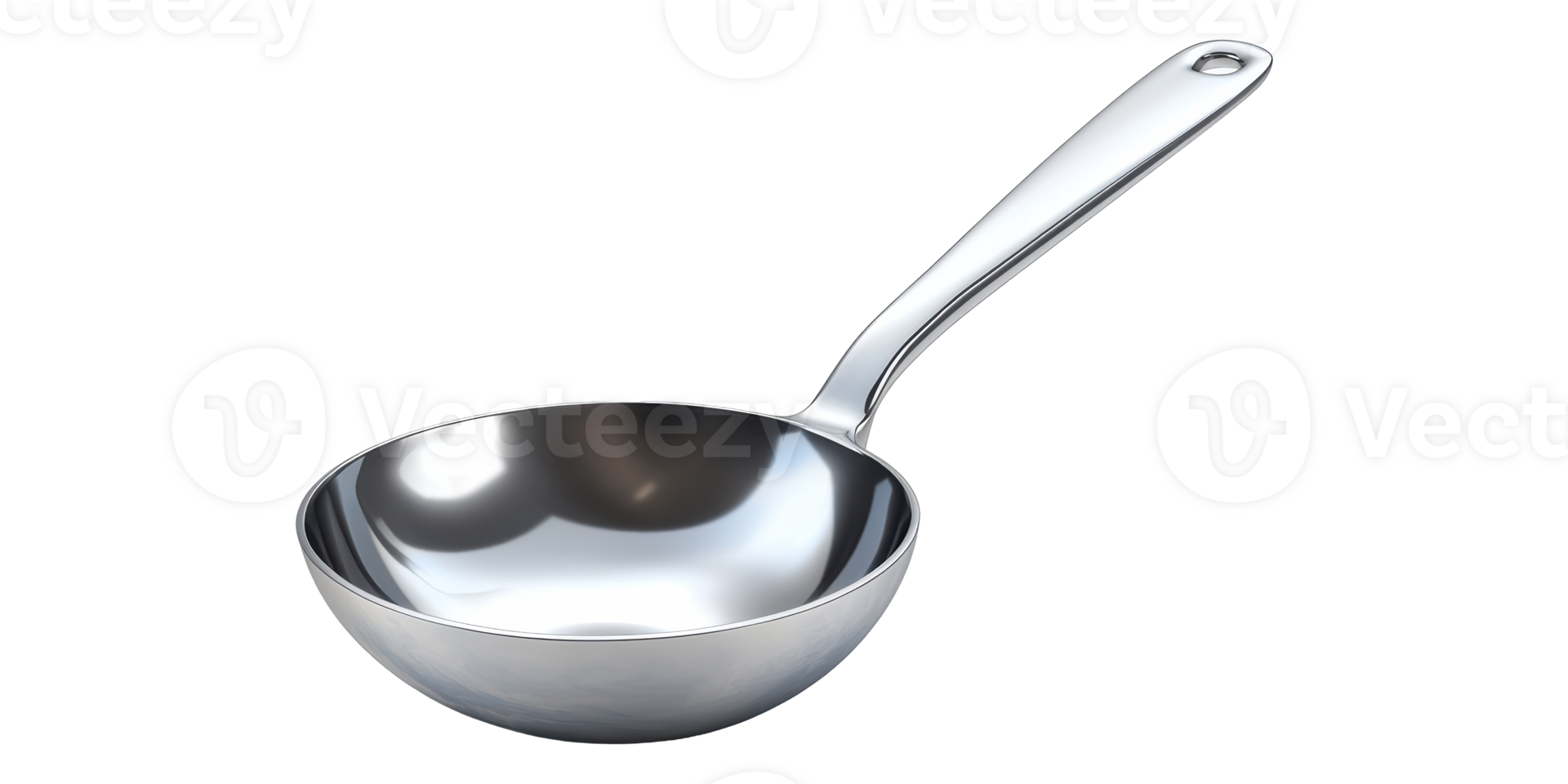 Metal soup ladle isolated on transparent background png