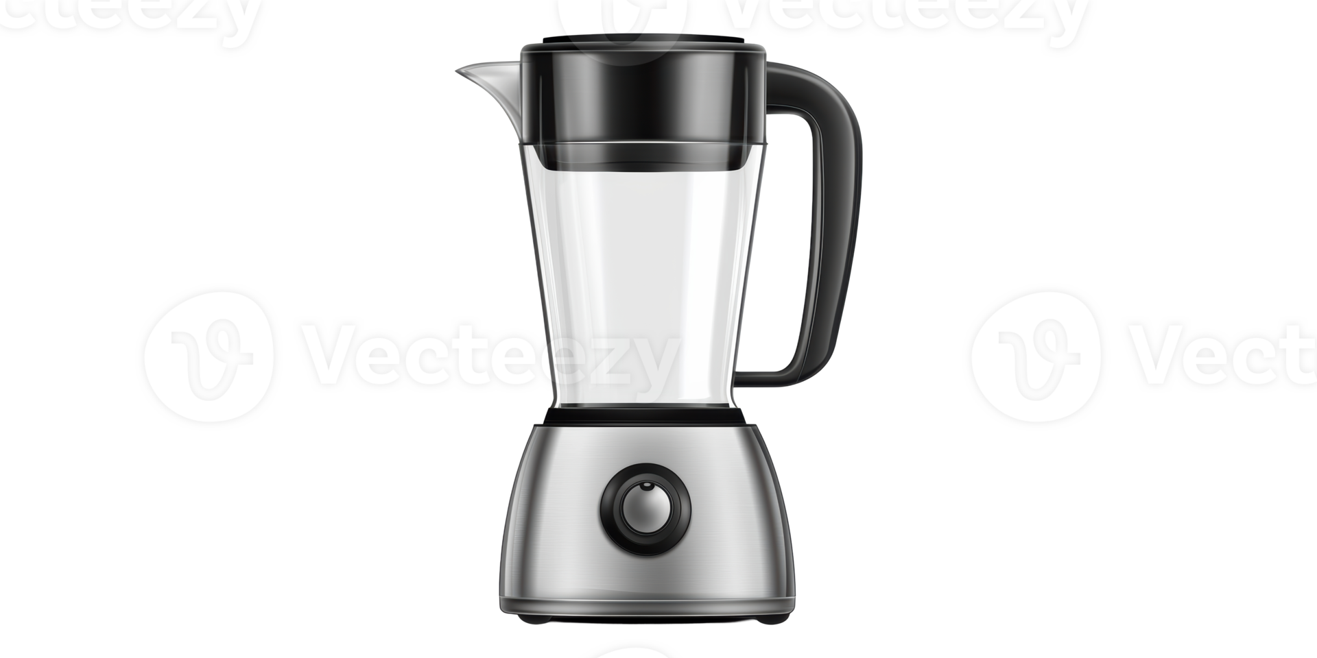 Modern blender with stainless steel base isolated on transparent background png