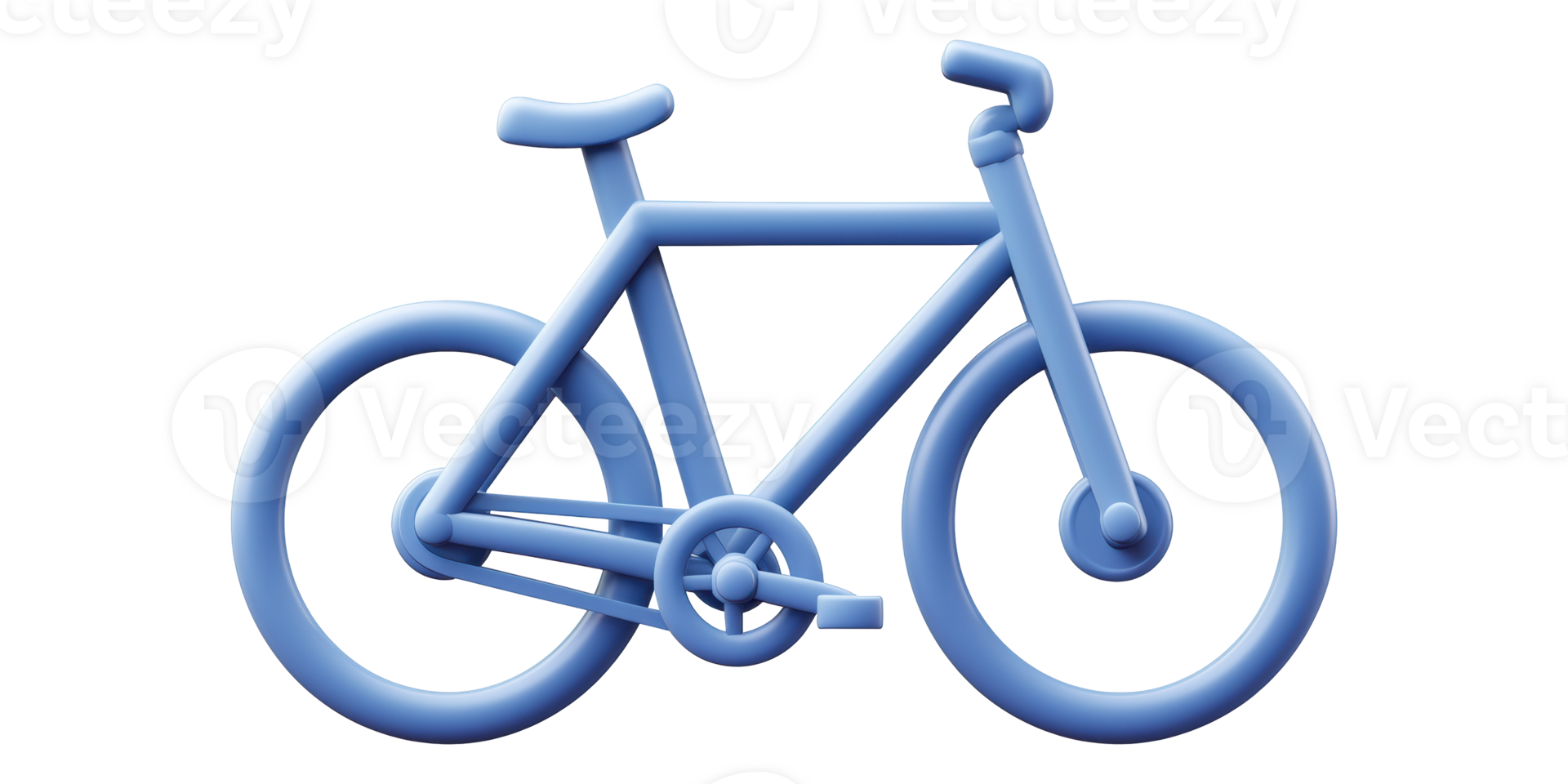 Blue bicycle illustration isolated on transparent background png