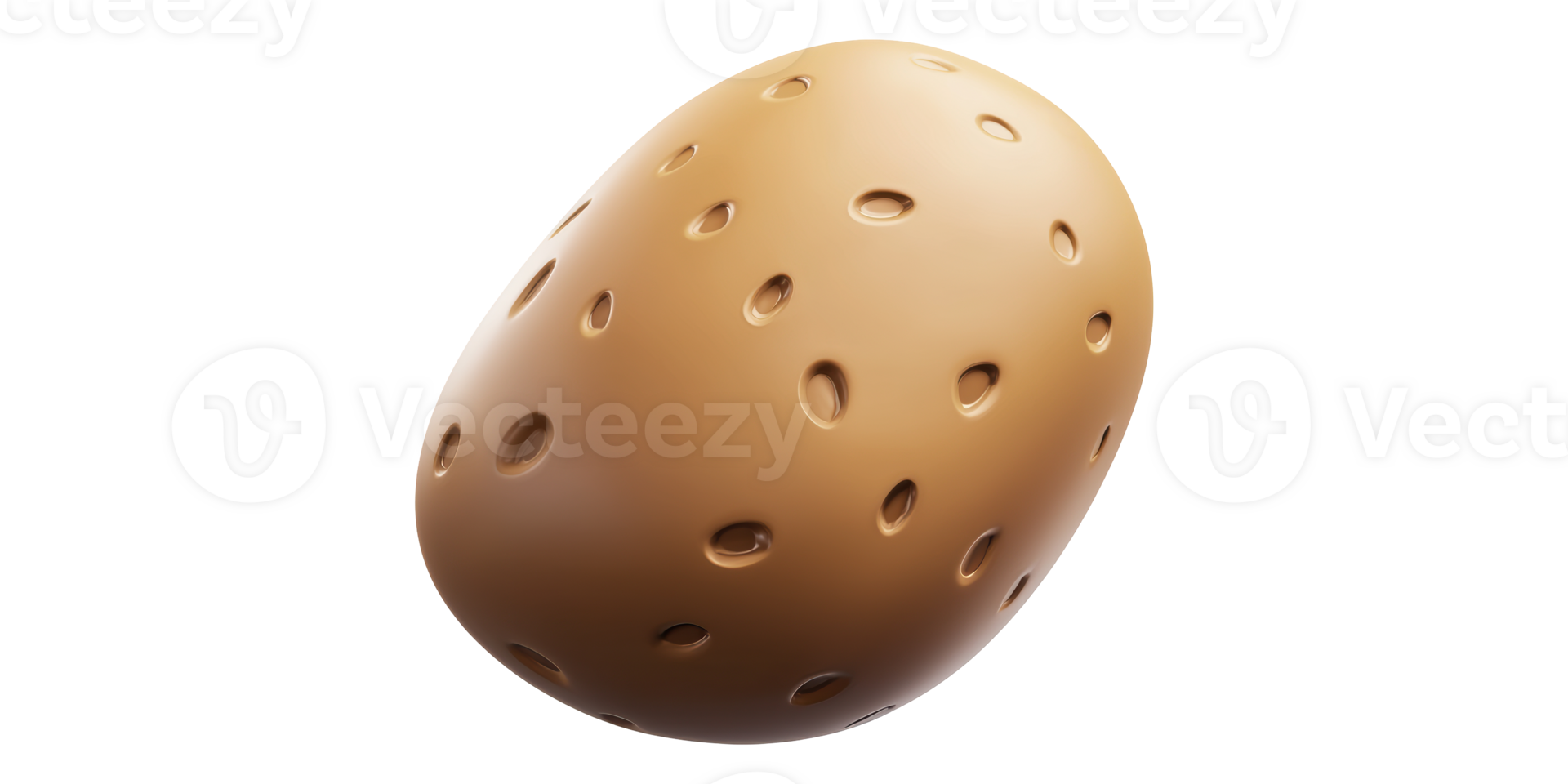 Brown potato with eyes isolated on transparent background png