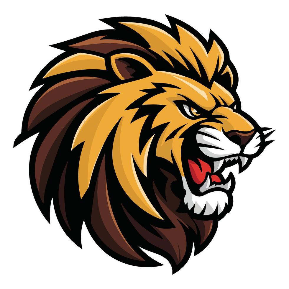 The Alpha Lion Face Full of Confidence vector
