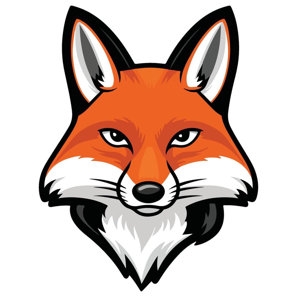A Fox Head with a Timeless and Trendy Appeal vector