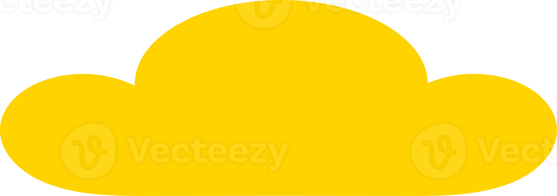 a yellow cloud png