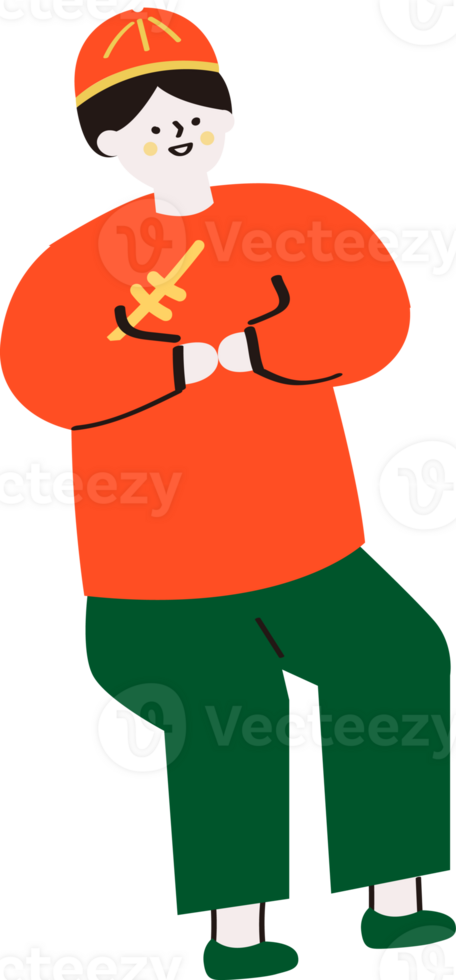A man is sitting and submissively png