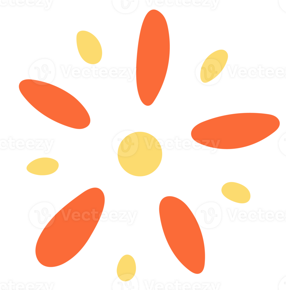 yellow and orange Firework png