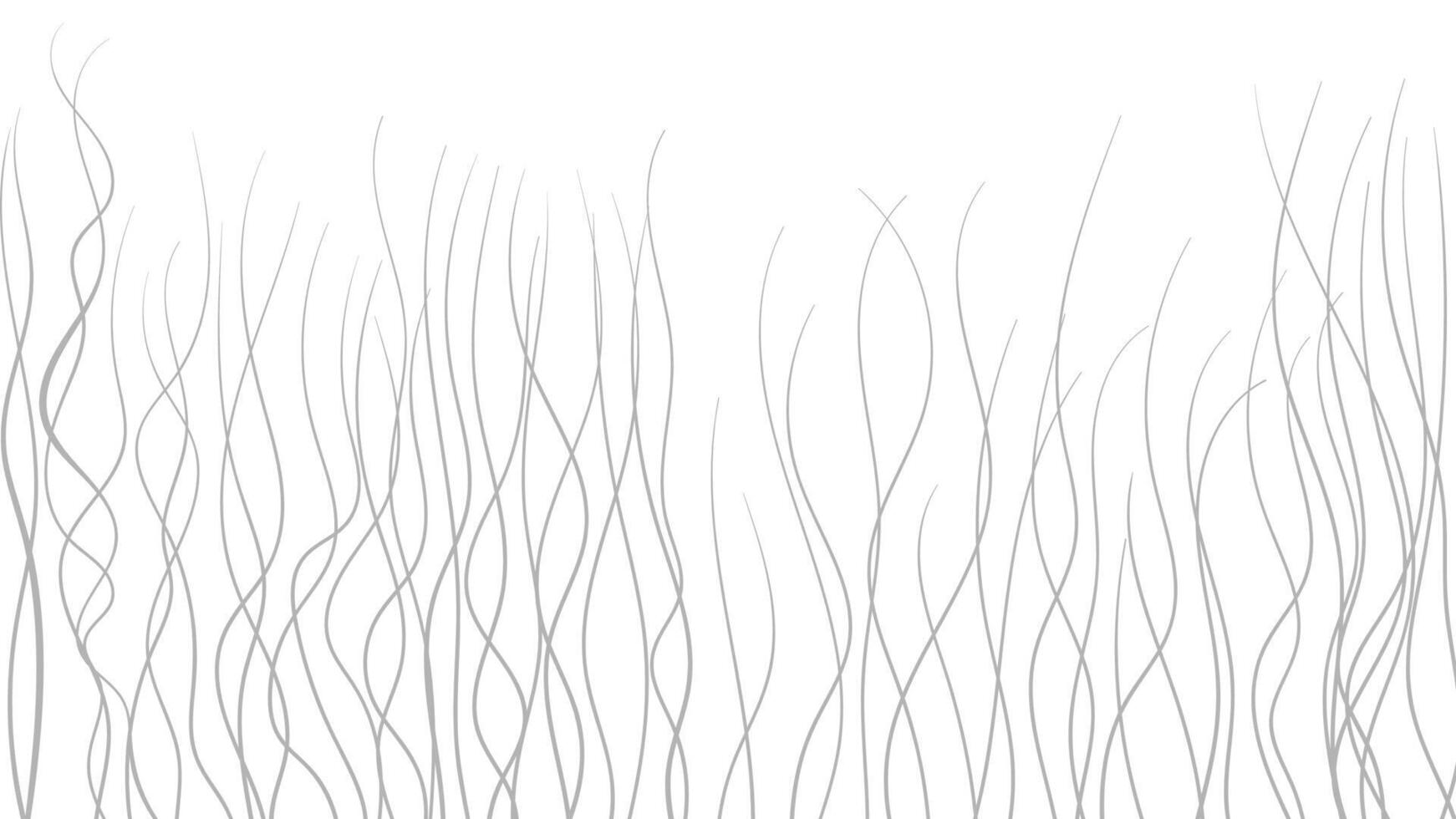 Abstract hand draw grass background or wavy lines. vector