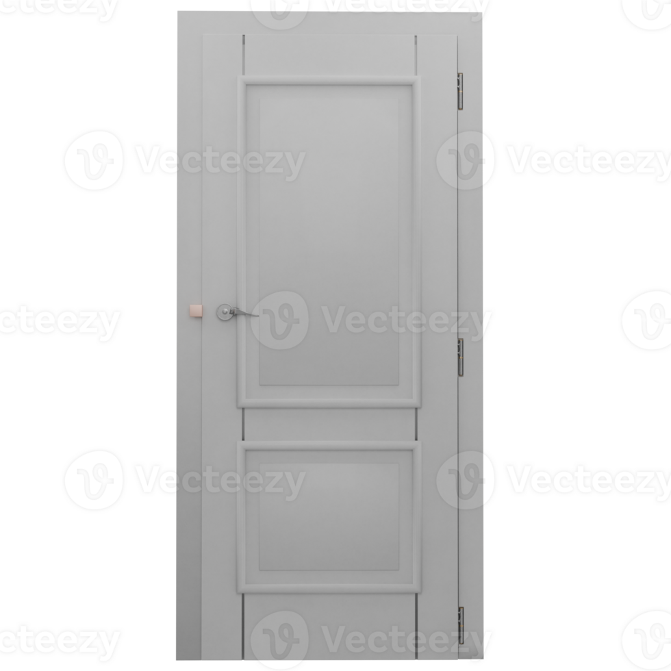 A white door with a glass panel on the front png