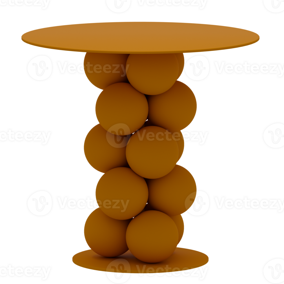 A table with balls on it in yellow png