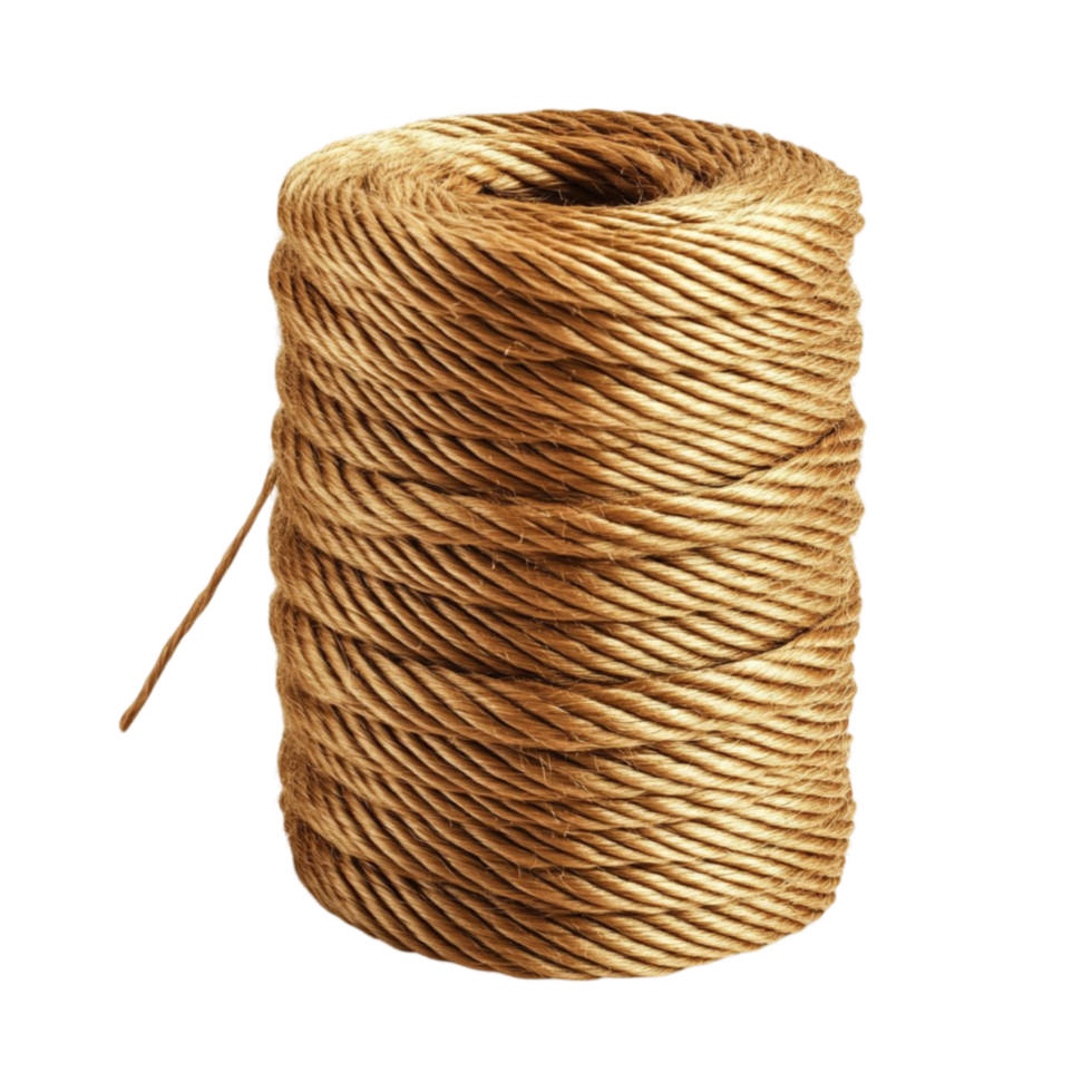 Brown Twine Roll for Crafting and Packaging png