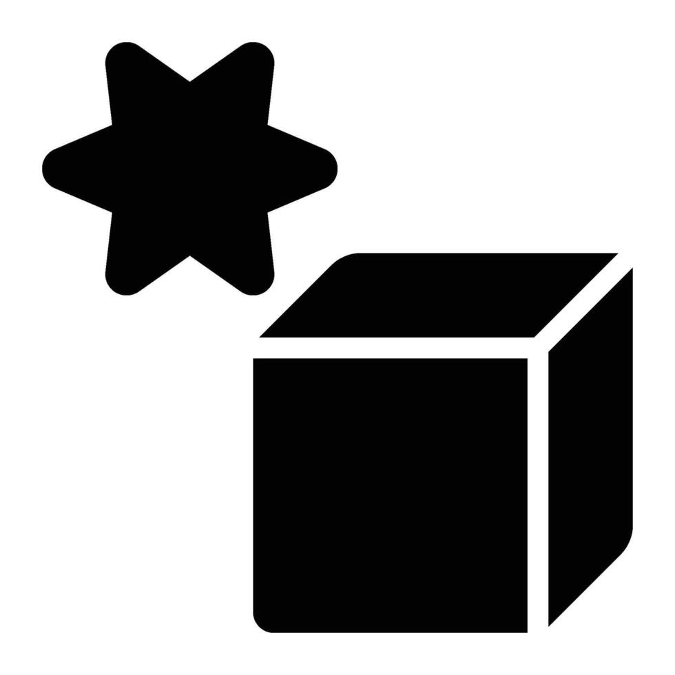 New Product, Featured Product Glyph Solid Icon vector