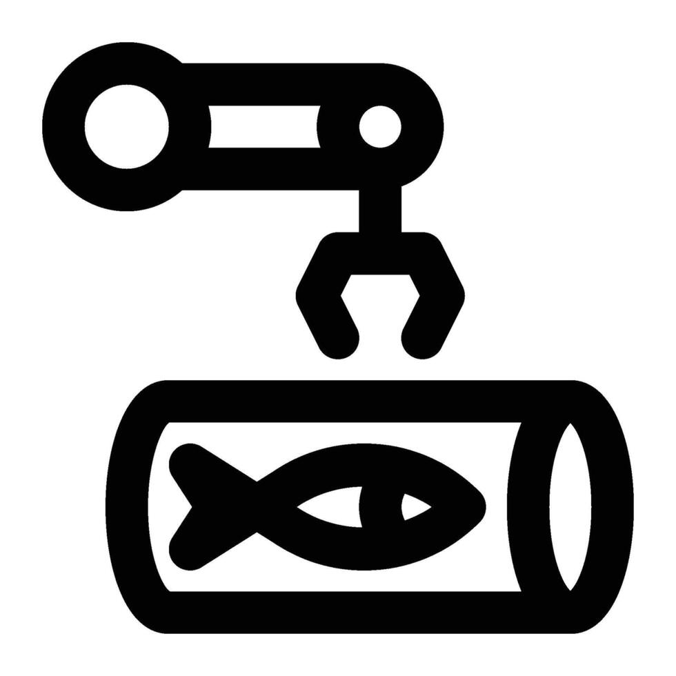 Food Manufacturing Outline Icon vector