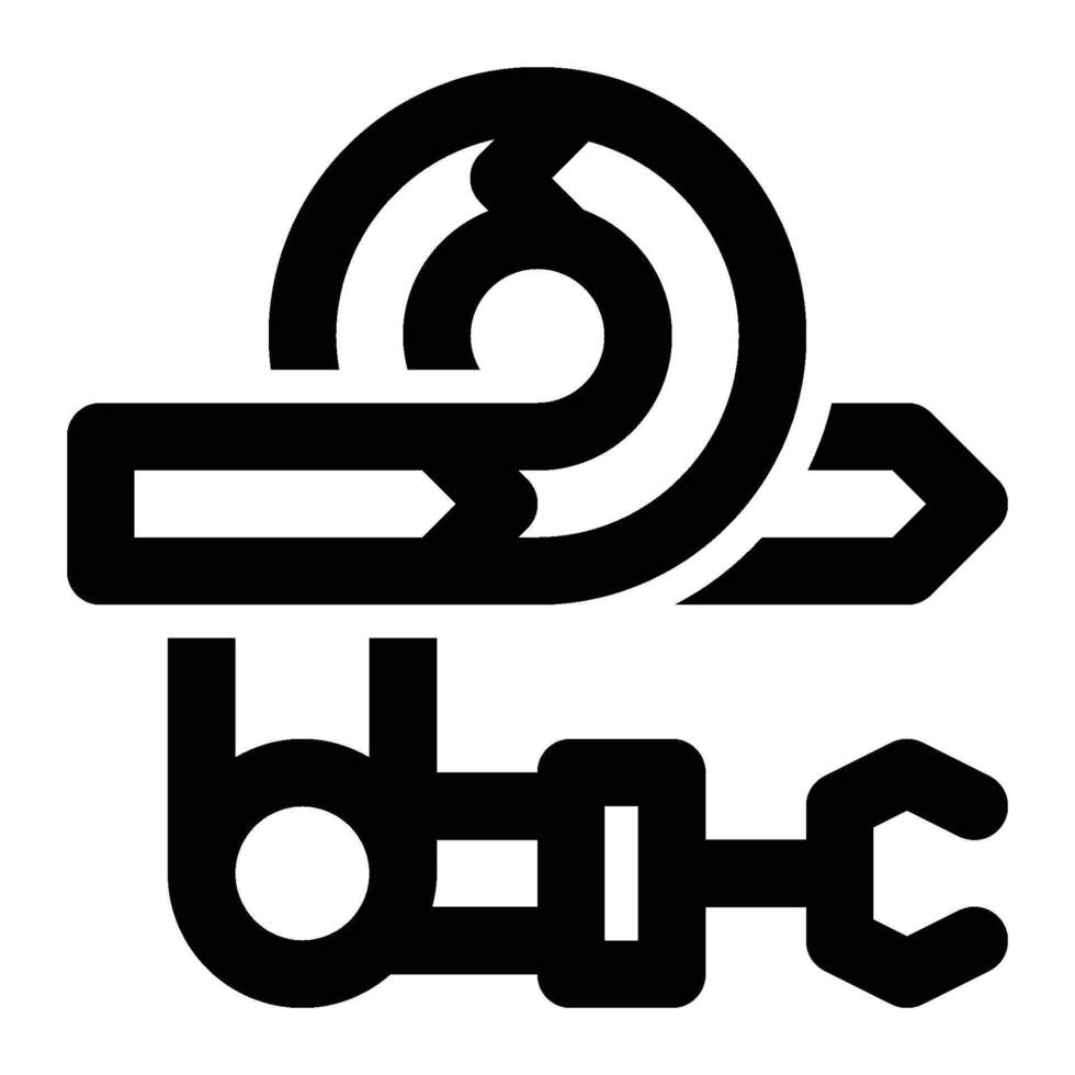 Agile Manufacturing Outline Icon vector
