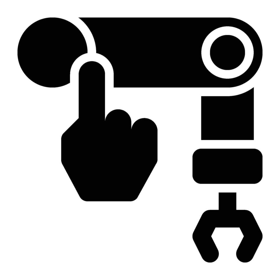 Manufacturing Control, Operations Glyph Solid Icon vector