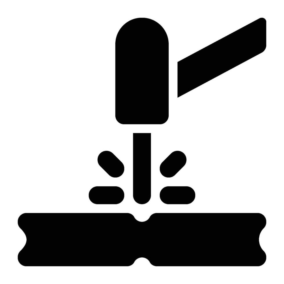 Welding, Fabrication, Construction Glyph Solid Icon vector