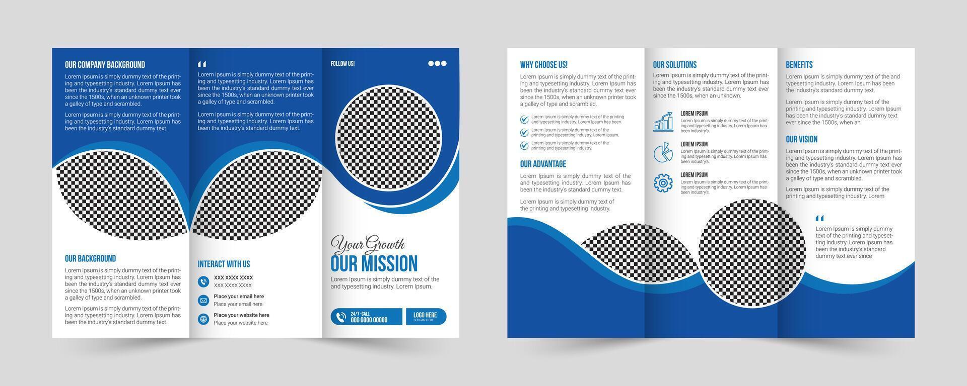 Event Planning Trifold Brochure Template vector