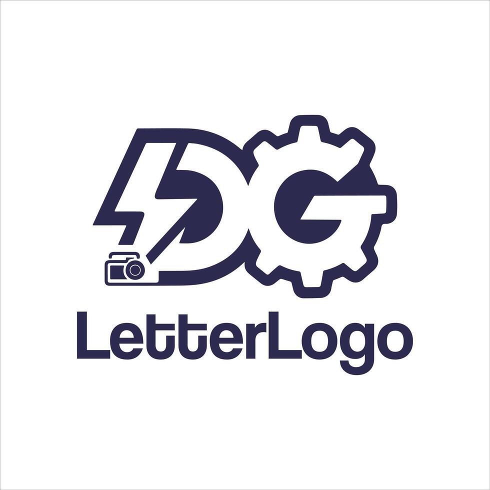 DG letter gadgets logo design vector