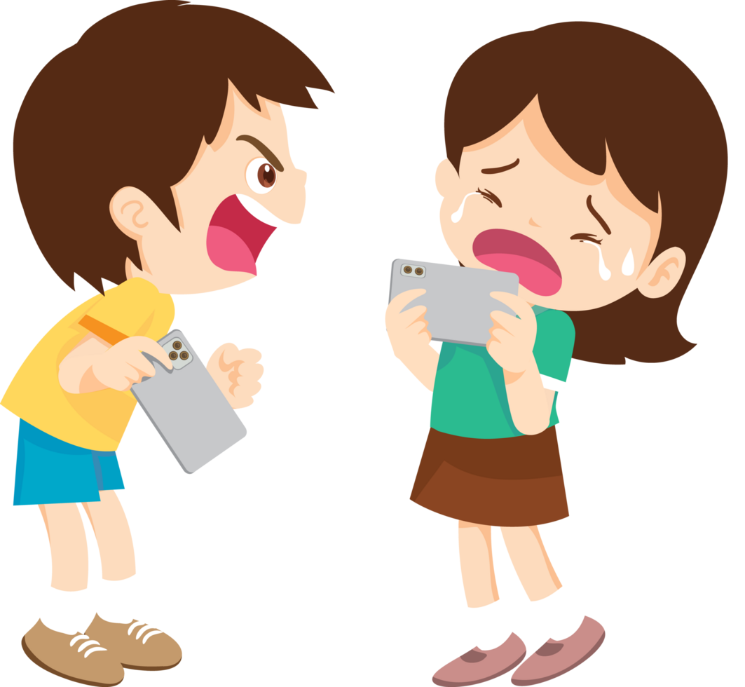 Sibling conflict escalates due to excessive mobile gaming png