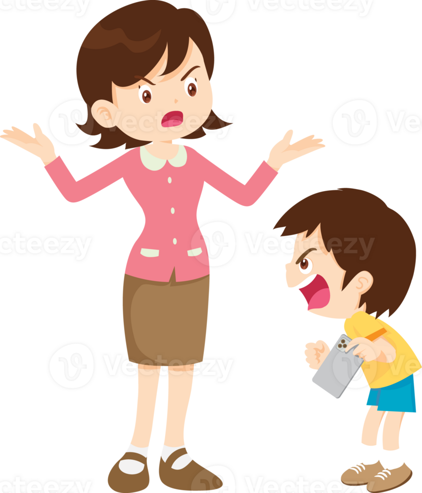 child throws a tantrum at a teacher when he is not allowed to play with a mobile phone png