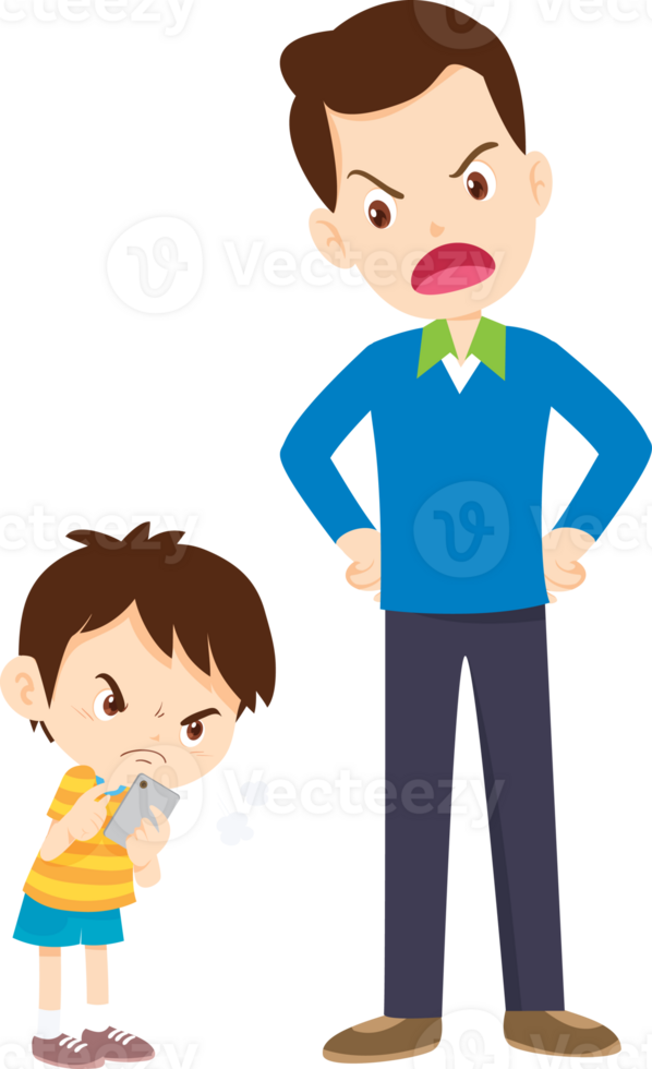 Young child showing extreme anger when denied internet access png