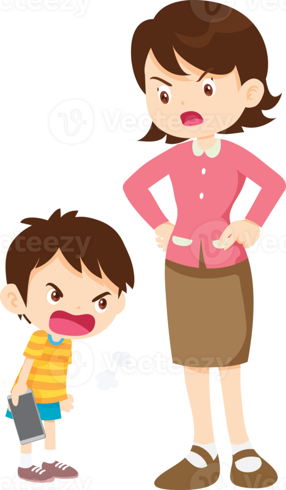 Child becoming disrespectful to parents as a result of online influences png