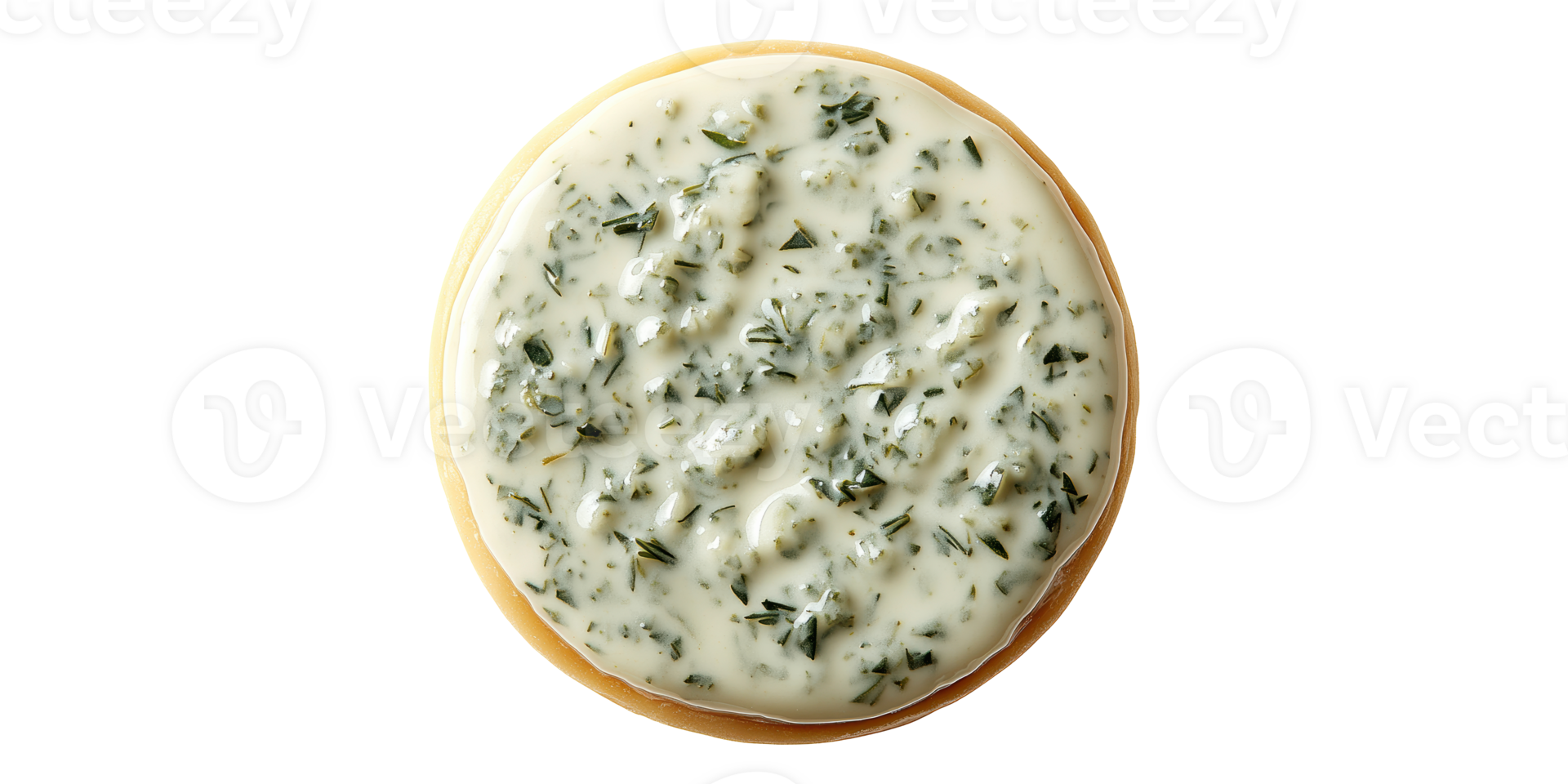 Herb butter topping with parsley and garlic isolated on transparent background png