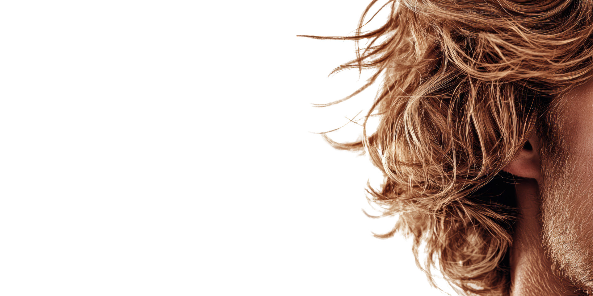 Wavy Hair Style on Isolated Background, Casual Haircut png