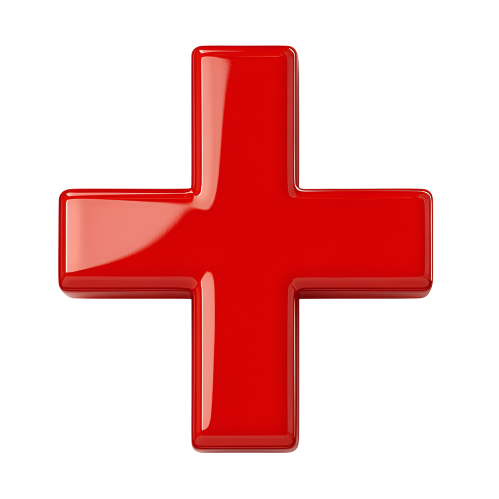 red cross symbol on transparent background png