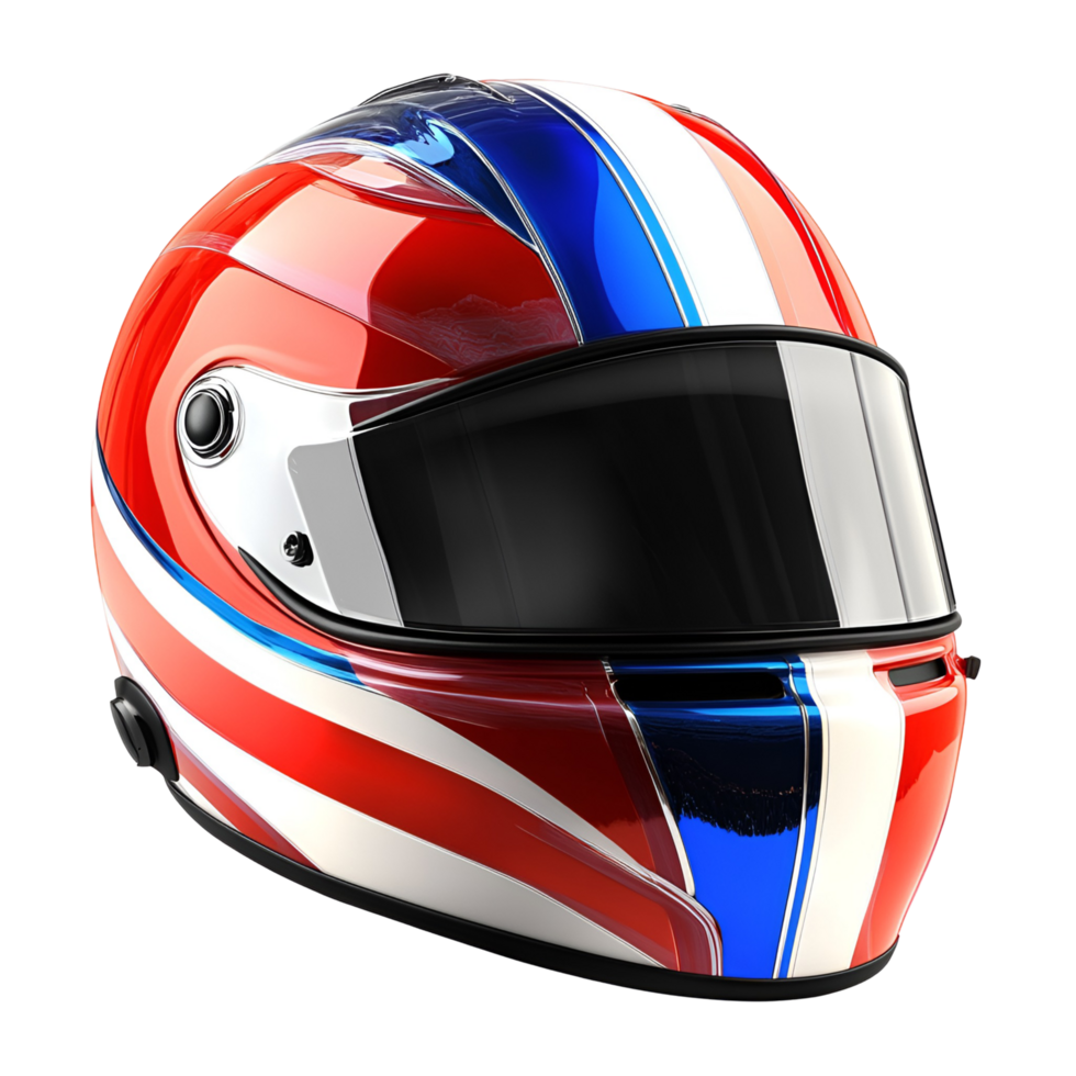 a helmet flag of britain on transparent background. png