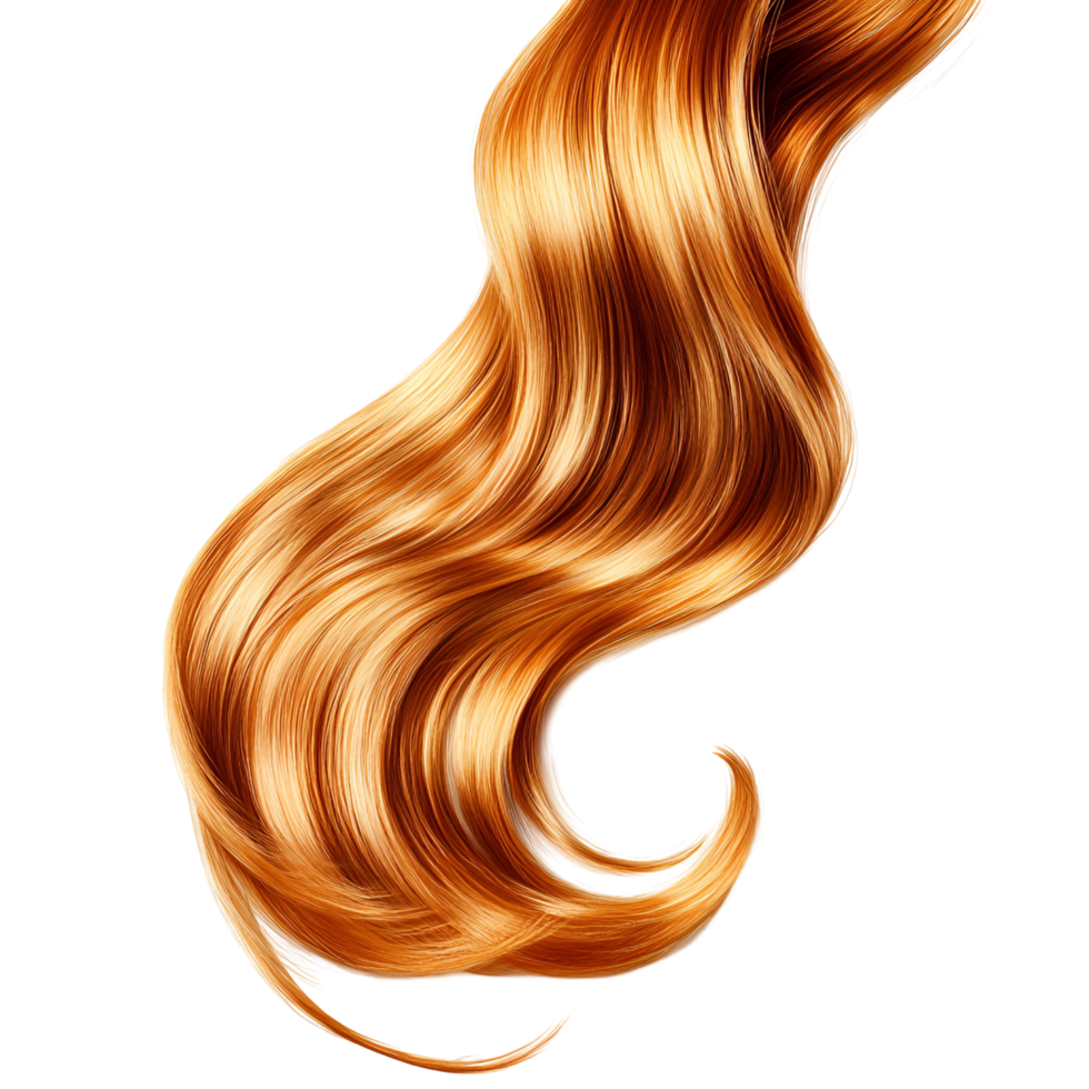 hair with long wavy hair on a transparent background png