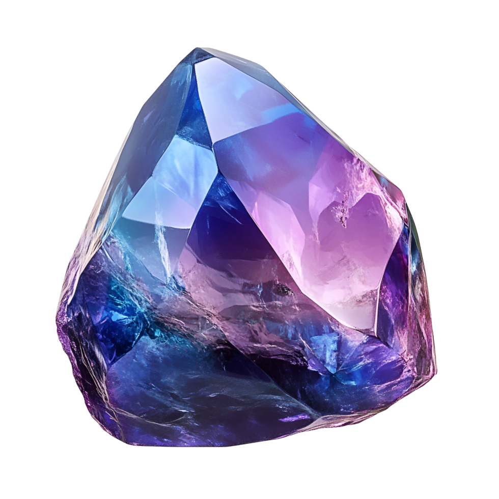 a blue and purple gem stone on a transparent background png