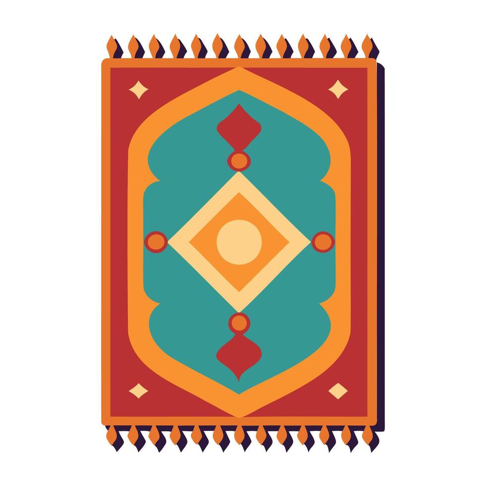 minimalist area rug illustrations for digital use vector