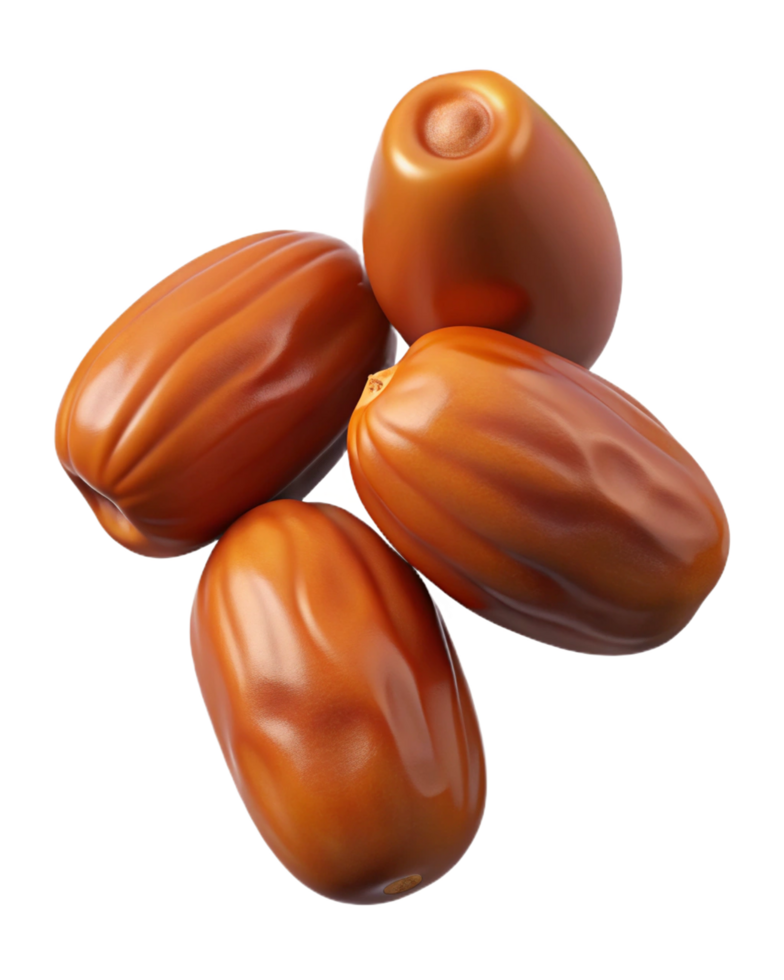 Fresh and sweet date fruits in flying motion png