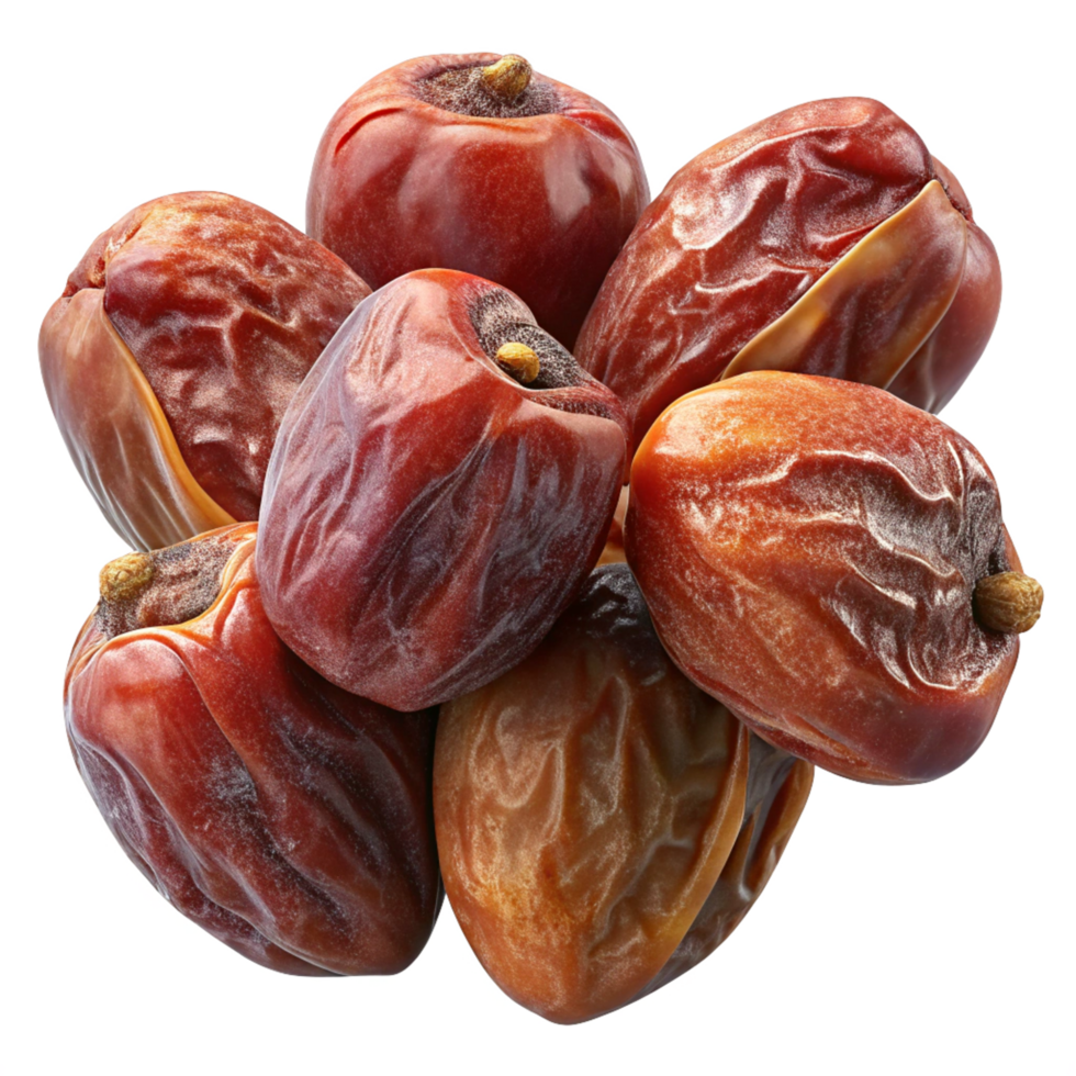 Artistic flying date fruits with glossy finish png