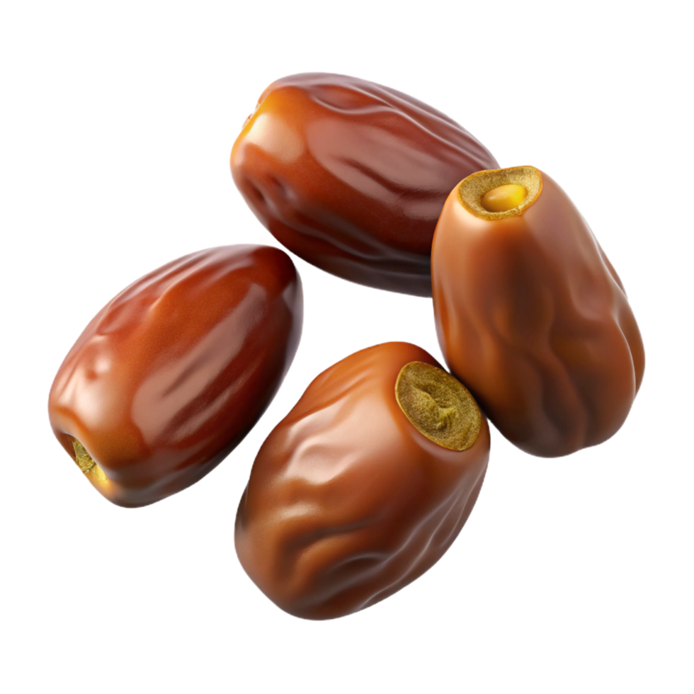 Artistic composition of flying date fruits in air png