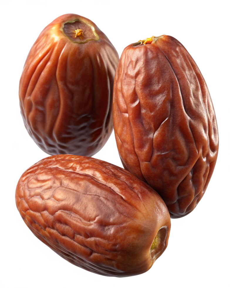 Flying date fruits with vibrant and rich colors png