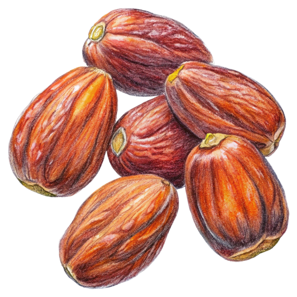 Flying date fruits for natural food backgrounds png